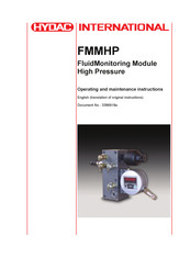 HYDAC International FMMHP Operating And Maintenance Instructions Manual