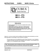 CUBEX MARK II - PT5 Instructions Manual