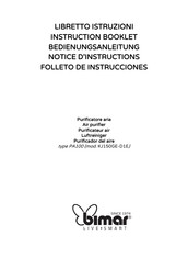 Bimar KJ150GE-D1E Instruction Booklet