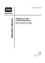 Toro TM7490 Operator's Manual