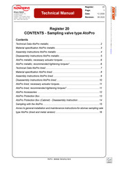 Flowserve atomac AtoPro Series Technical Manual