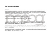 Moog Guitar Service Manual