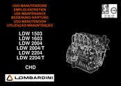 Lombardini LDW 1603 Use & Maintenance