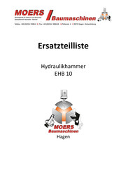 Moers Baumaschinen Everdigm EHB10 Instructions For Us