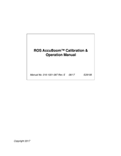 Raven AccuBoom Calibration & Operation Manual