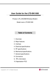 LG Innotek LTD-BK1000 User Manual