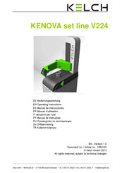 KELCH KENOVA set Line V224 Operating Instructions Manual