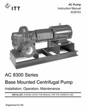 ITT AC 8300 Series Instruction Manual