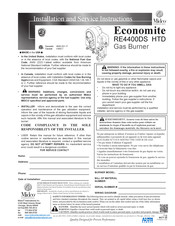 Midco ECONOMITE RE 4400DS HTD Installation And Service Instructions Manual