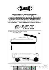 Tennant 3400 Instructions For Use Manual