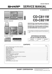 Sharp CD-C811W Service Manual