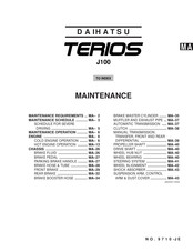 Daihatsu TERIOS J100 Maintenance Manual