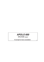 Berthoud APOLO 600 Manual