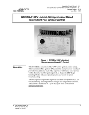Johnson Controls G770BGJ Installation Sheets Manual