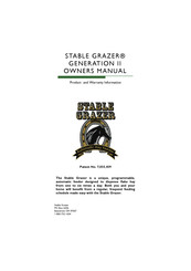 STABLE GRAZER GENERATION II Owner's Manual