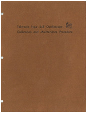 Tektronix 545 Calibration And Maintenance