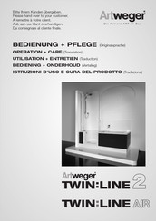 Artweger Twinline 2 Operation And Care Manual