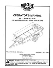 Millcreek 8505 Operator's Manual