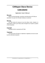 ICP DAS USA CAN-2024C User Manual