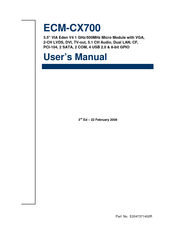 Avalue Technology ECM-CX700 User Manual