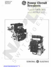 GE AKR-30S Installation And Maintenance Instructions Manual