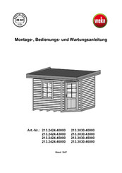 Weka Holzbau 213.2424.45000 Manual