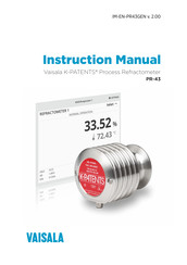 Vaisala K-PATENTS PR-43 Instruction Manual