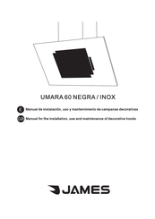 James UMARA 60 NEGRA/INOX Manual For The Installation, Use And Maintenance