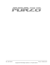 Winnebago FORZA Series Manual
