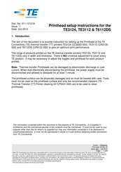 TE Connectivity T6112DS Setup Instructions