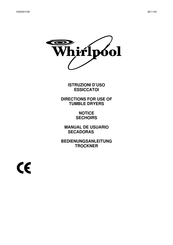 Whirlpool AGB 280/WP Directions For Use Manual