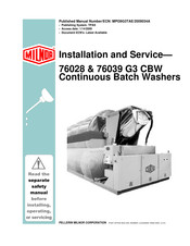 Milnor 76028 G3 CBW Installation And Service