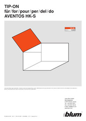 BLUM TIP-ON Manual