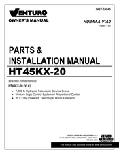 Venturo HT45KX-20 Parts & Installation Manual