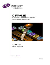 Belden GRASS VALLEY K-FRAME Kayenne 2-ME 25 User Manual