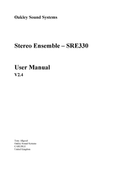 Oakley SRE330 User Manual