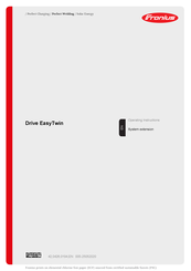 Fronius Drive EasyTwin Operating Instructions Manual