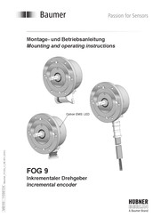 Baumer HUBNER BERLIN FOG 9 Mounting And Operating Instructions