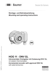 Baumer HUBNER BERLIN HOG 11 - DNV GL Mounting And Operating Instructions