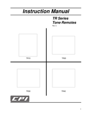 CPI TR Series Instruction Manual