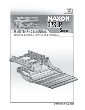 Maxon GPSLR Series Maintenance Manual