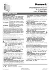 Panasonic CZ-CFUSCC1 Installation Instructions Manual