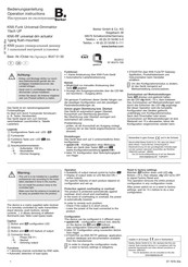 Berker 85475100 Operation Instructions