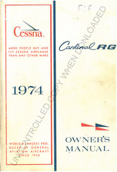 Cessna Cardinal RG 1974 Owner's Manual
