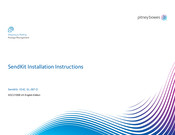 Pitney Bowes 1E42/W1110 SendKit Installation Instructions Manual