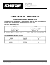 Shure UC2 Service Manual
