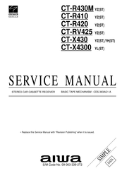 Aiwa CT-X430 Service Manual