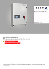 Kaco blueplanet 29.0 TL3 Series Manual