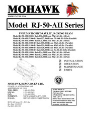 Mohawk RJ-50-AH-31500-P Installation, Operation, Maintenance, Parts