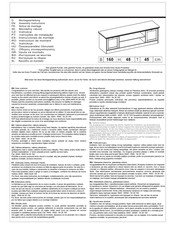 Moebelix Lowboard E-Landwood 2478007918 Assembly Instructions Manual